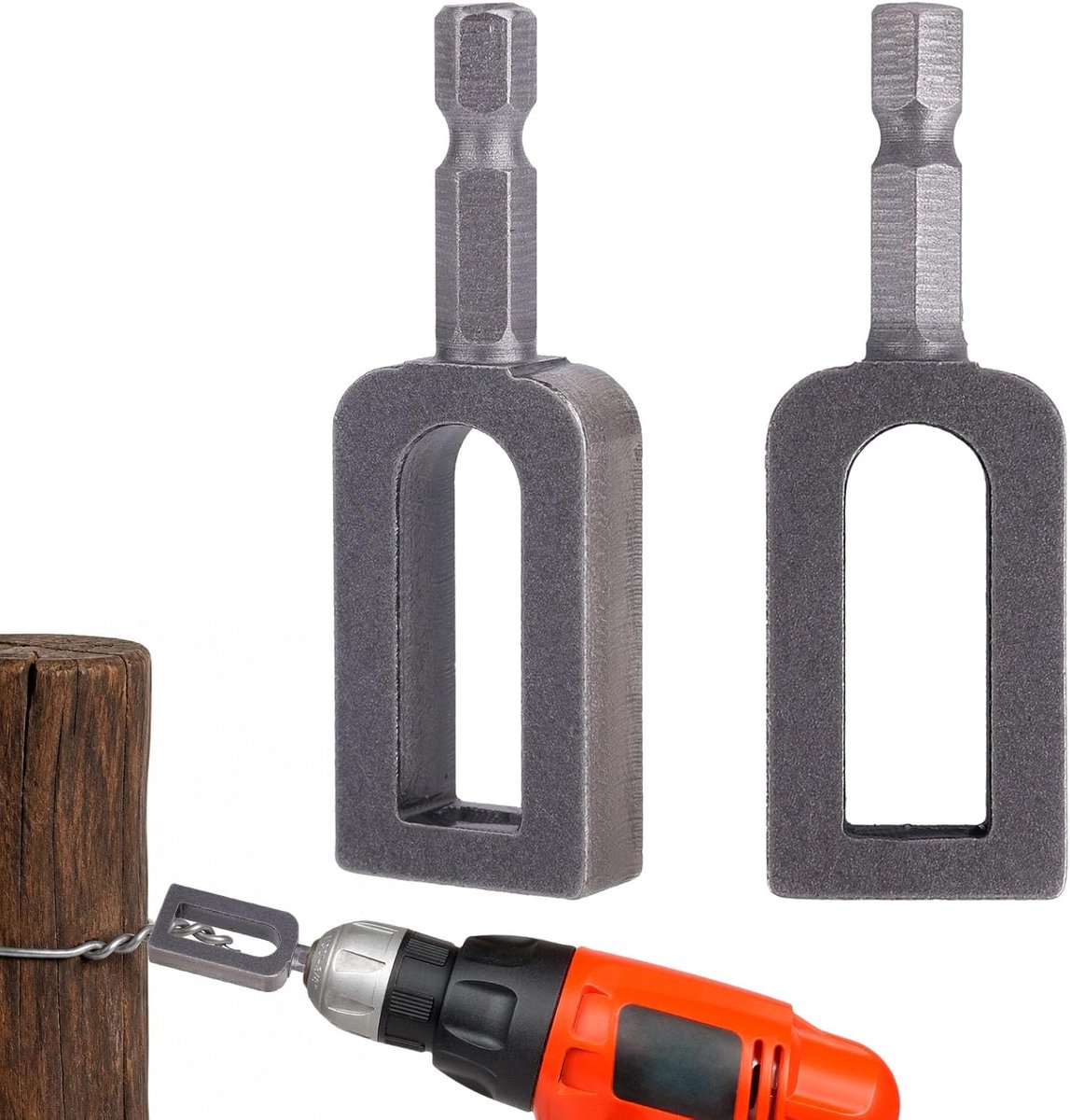 2pcs Wire Turner for Drilling Machine, Multi-Purpose Carbon Steel Wire Turner Universal Drilling Accessory for - ShopVlot