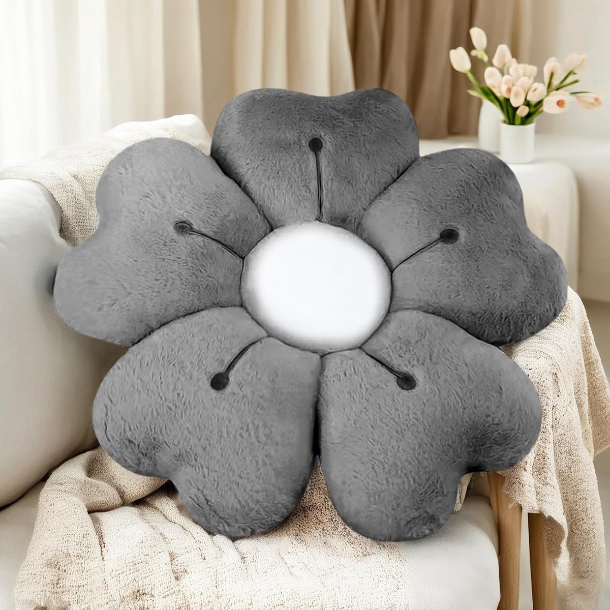 Flower Floor Cushion, Flower Floor Cushion Seat Cushion,50cm,Flower Shaped Throw Pillow, Flower Floor Cushion Seat - ShopVlot