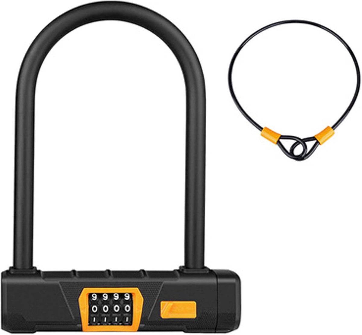 U-shaped anti-theft lock, battery, car lock, password lock, U-shaped mountain bike lock, electric bike lock, bicycle - ShopVlot