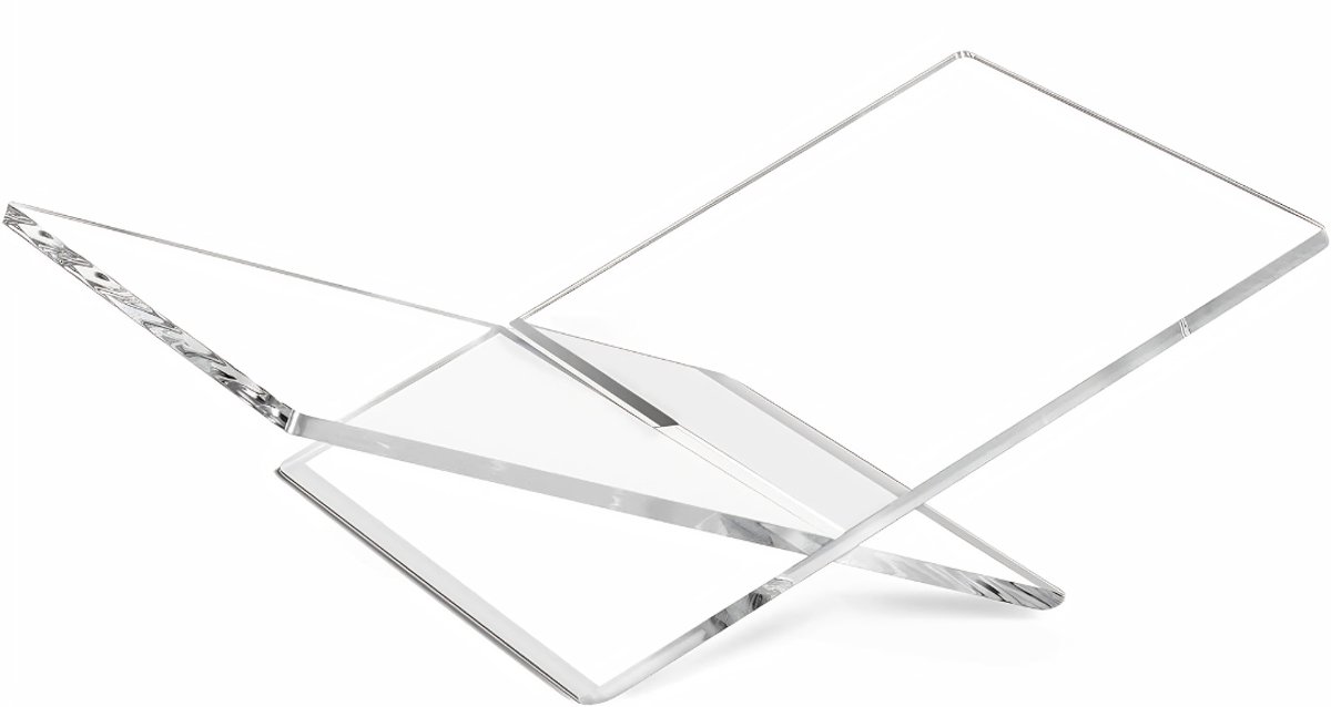 Ploutos® Boekenstandaard - Boekhouder - Boekstandaard - Boekenhouder - Transparant - 25cm x 40cm x 11cm