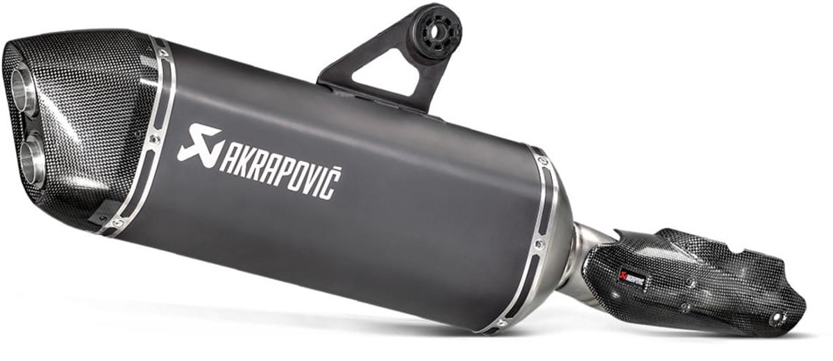 Akrapovic Slip-on Line (Titanium) Blackline BMW R1200GS/Adventure 2013-18 (S-B12SO16-HAABL) - Slip-On Exhaust