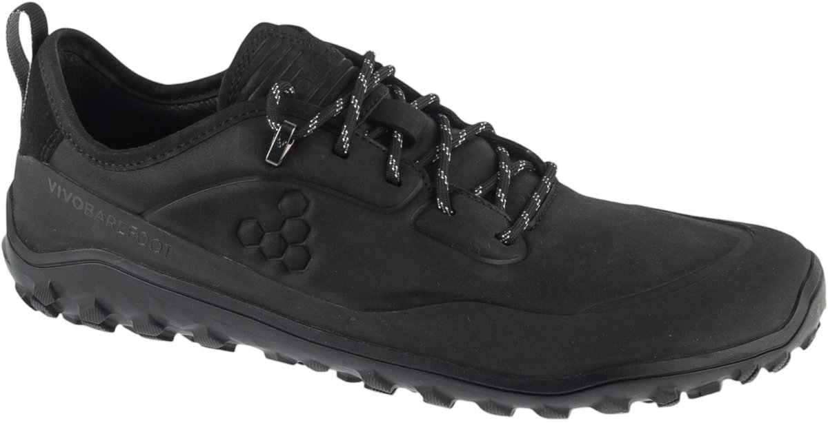 Vivobarefoot Tracker Leather At Low Barefoot Wandelschoenen Man Zwart