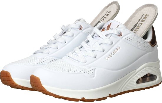 Skechers Uno - Gouden Air - Dames Sneakers - Wit
