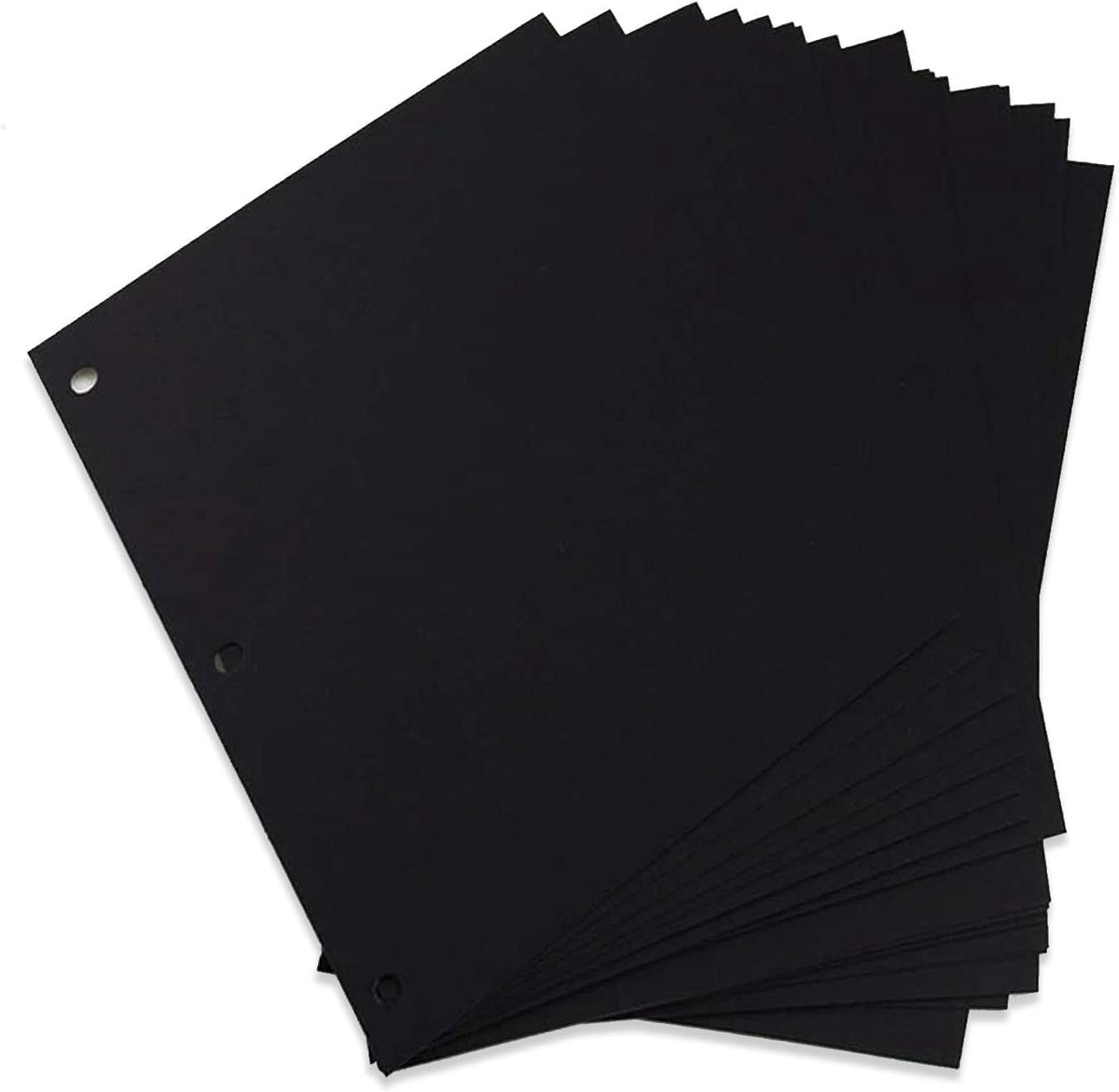 30 stuks zwarte pagina's voor linnen fotoalbum