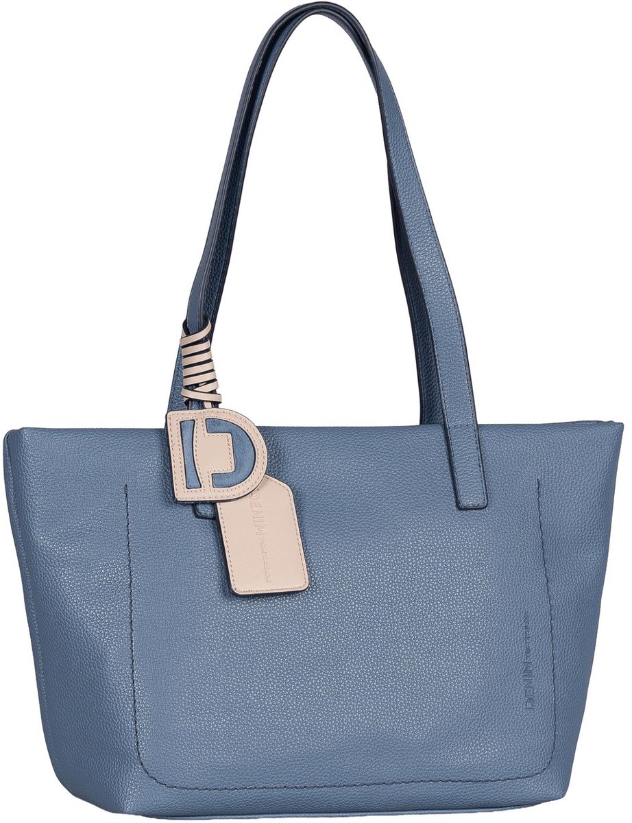 TOM TAILOR shopper Irida Zip Shopper Mid Blue blauw