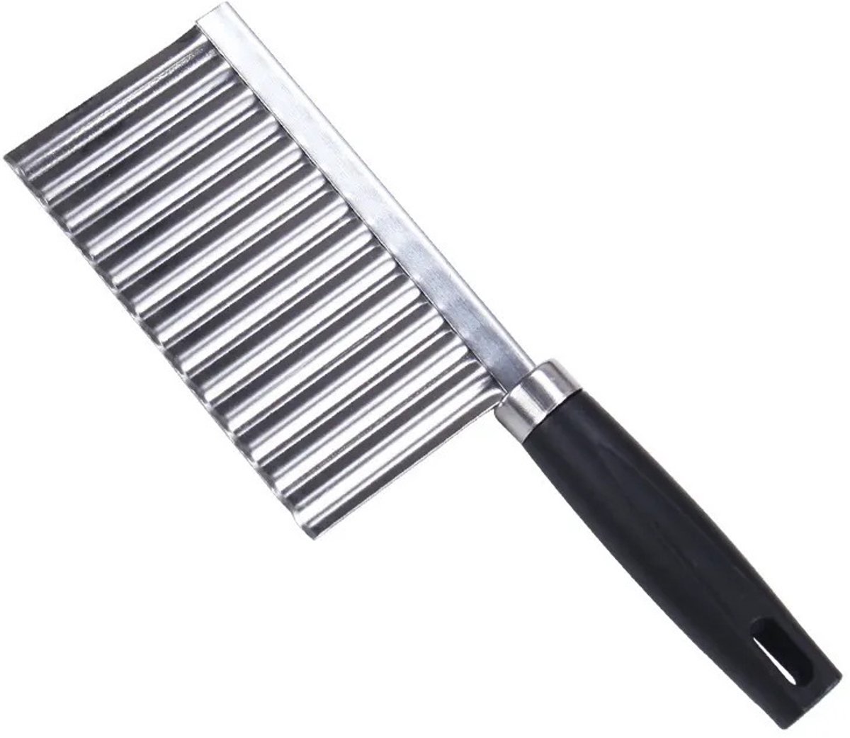 Claoner Frietsnijder - RVS - Golfmes - Snijmachine - Voor aardappelen wortelen groenten - Keukenaccessoire