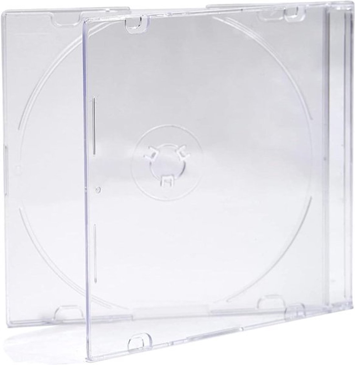 Beschermende CD-hoes voor 1 Disc - Opbergbox - Transparant - Harde Behuizing - Beschermhoes - Geschikt voor CD's - 5.2mm - Pack van 50