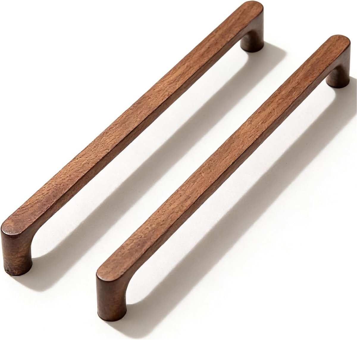 Zwarte Walnoot Kastgrepen Set van 4, 192MM Boorgatafstand, Ideaal voor Keuken- en Ladekasten