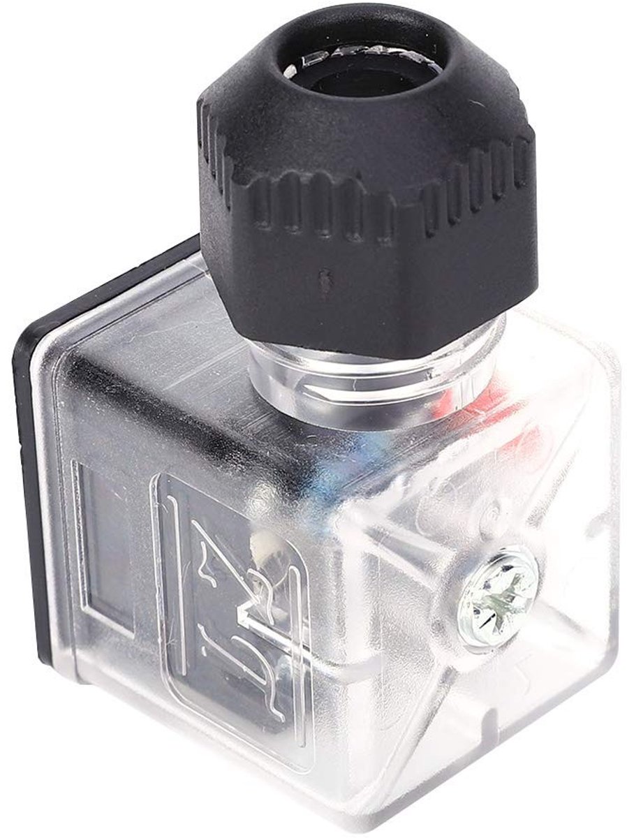 Waterdichte Solenoïde Ventiel Accessoires Plug 12V 24V, Universele DC Transparante Solenoïde met Licht, Hydraulische Solenoïde Spoel Connector Socket Ventiel voor Efficiënt Gebruik