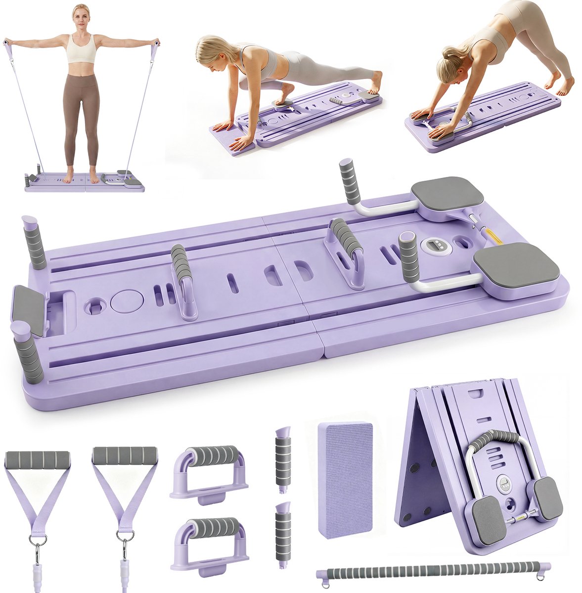 Pilates Board Opvouwbaar - 106 x 41 cm - Voor Thuisfitness