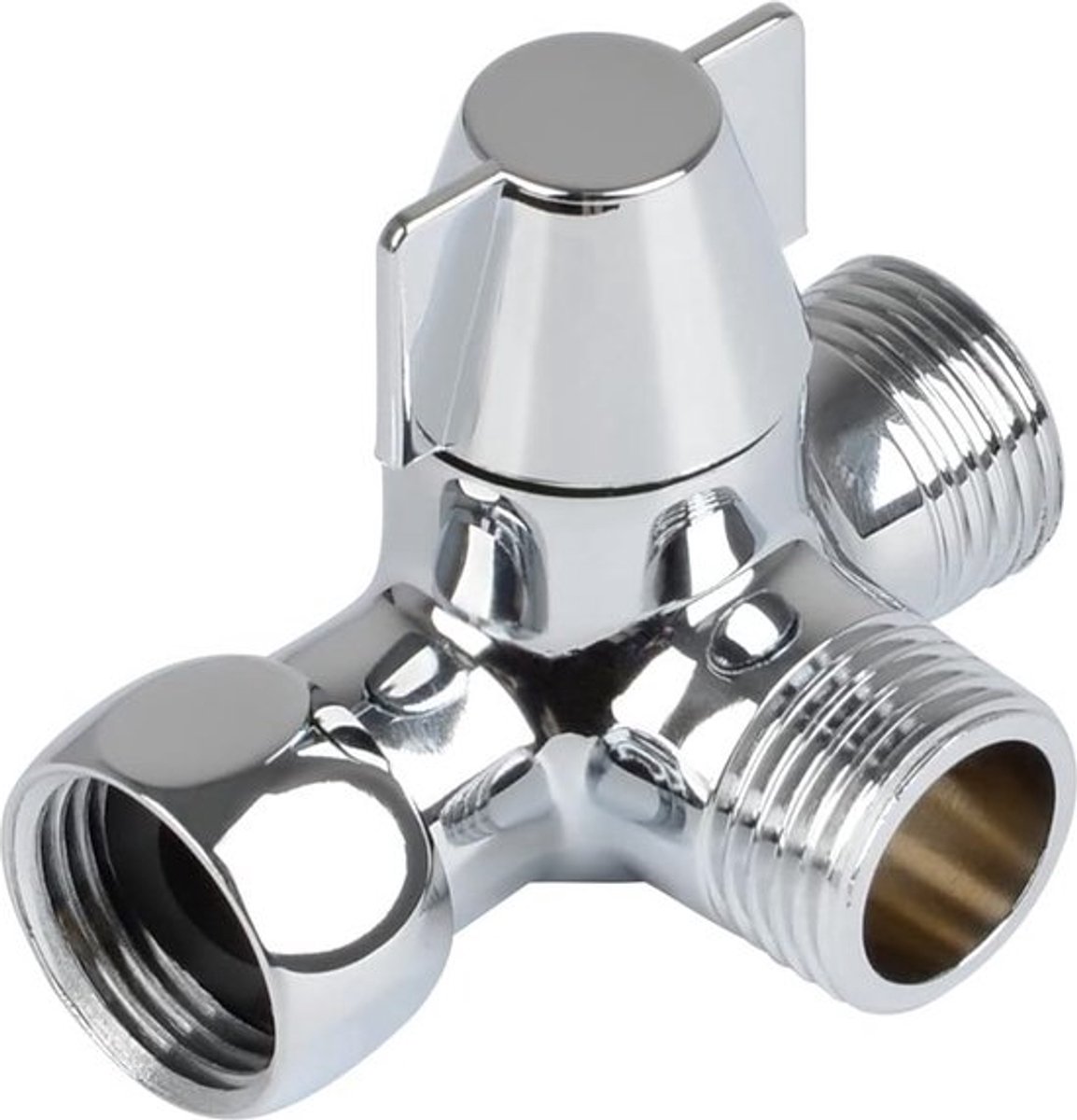 Douchekop Adapter Klep Connector G1/2 3-Ways Omschakelklep T-Vormig - Vervanging voor Bidet Douche
