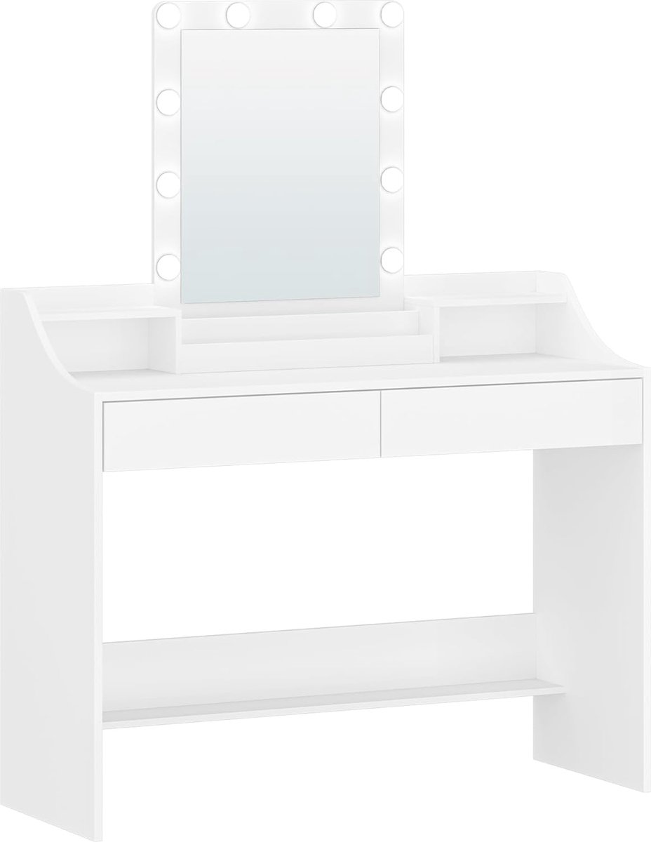 Hzuaneri 108cm Kaptafel met Ledverlichting, Instelbare Helderheid