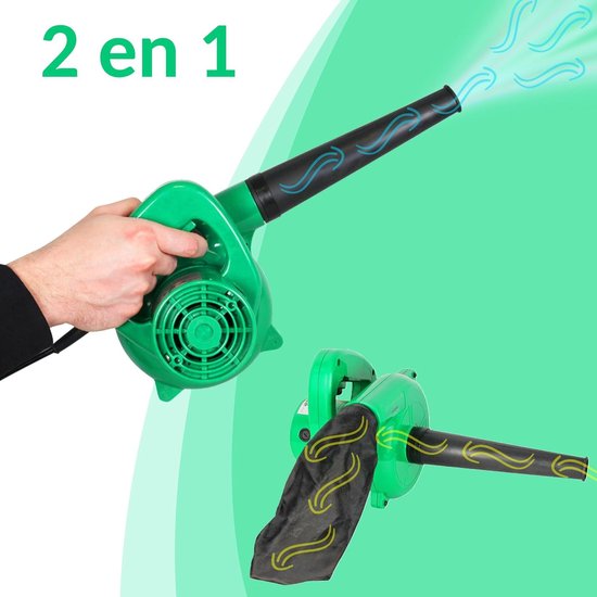 Elektrische Mini Bladblazer en Stofzuiger 500W - Tuin en Interieur — afbeelding 2