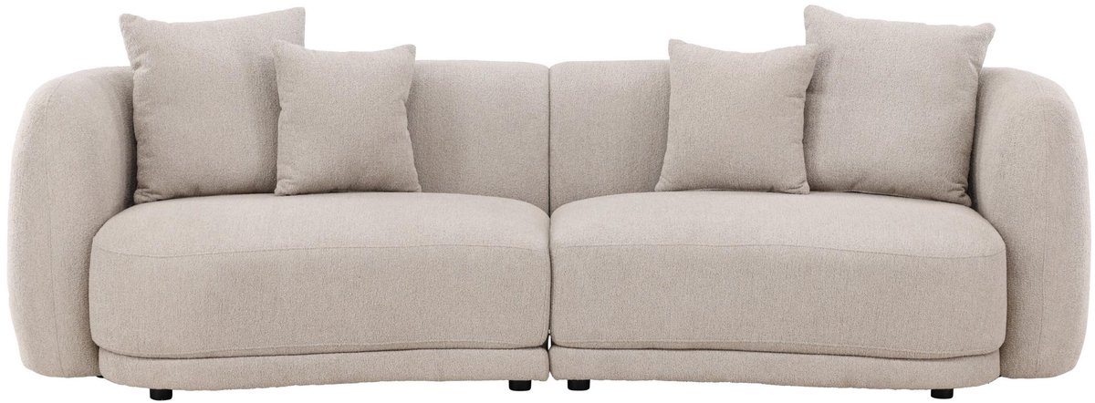 Cielo bank 3-zits 4 sierkussens beige.
