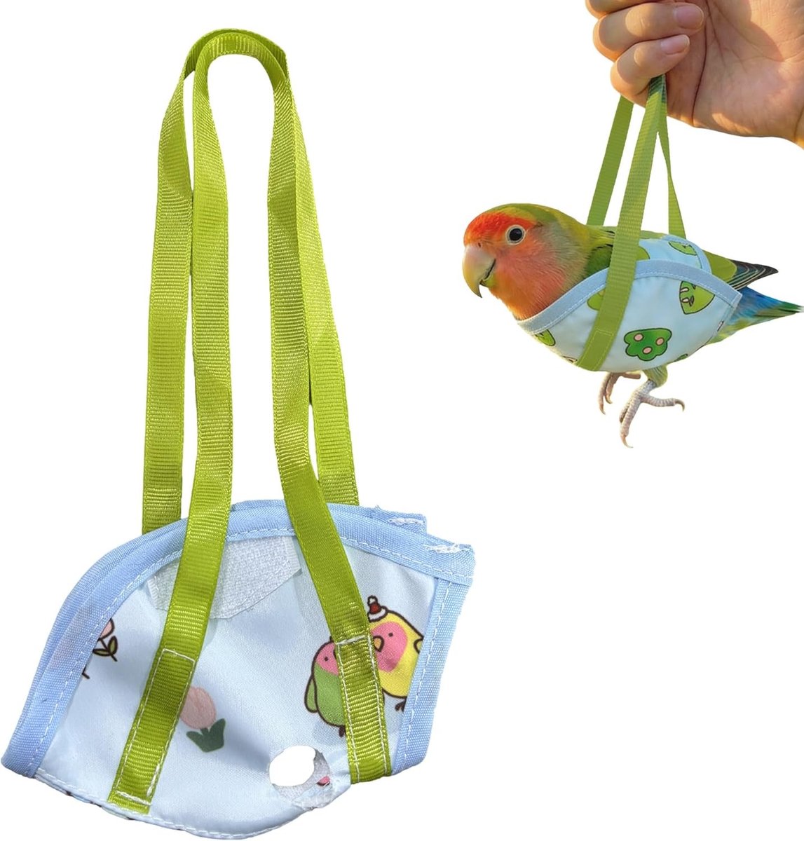 Veilige en draagbare transporttas voor vogels, ideaal voor papegaaien, dierenartsbezoeken en outdoor-avonturen, lichtgewicht en eenvoudig te reinigen