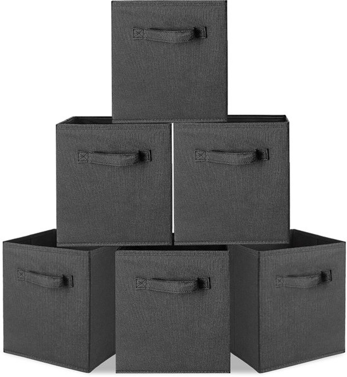 6 stuks opvouwbare lade-opbergbakken van niet-geweven stof, lichtgewicht, bestand tegen hoge temperaturen, gemakkelijk te gebruiken, geschikt voor vloeren, kastplanken en bureaulades. Perfect
