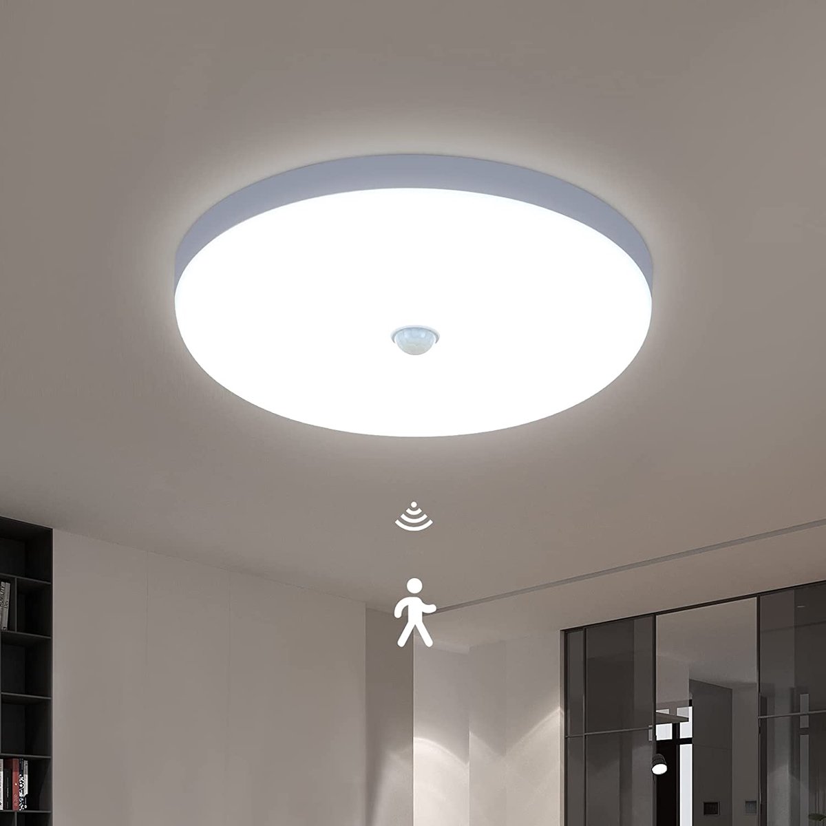 Riserva LED Plafondlamp Rond 30W Wit Modern Design 3375lm 6500K voor Woonkamer Slaapkamer Keuken Badkamer