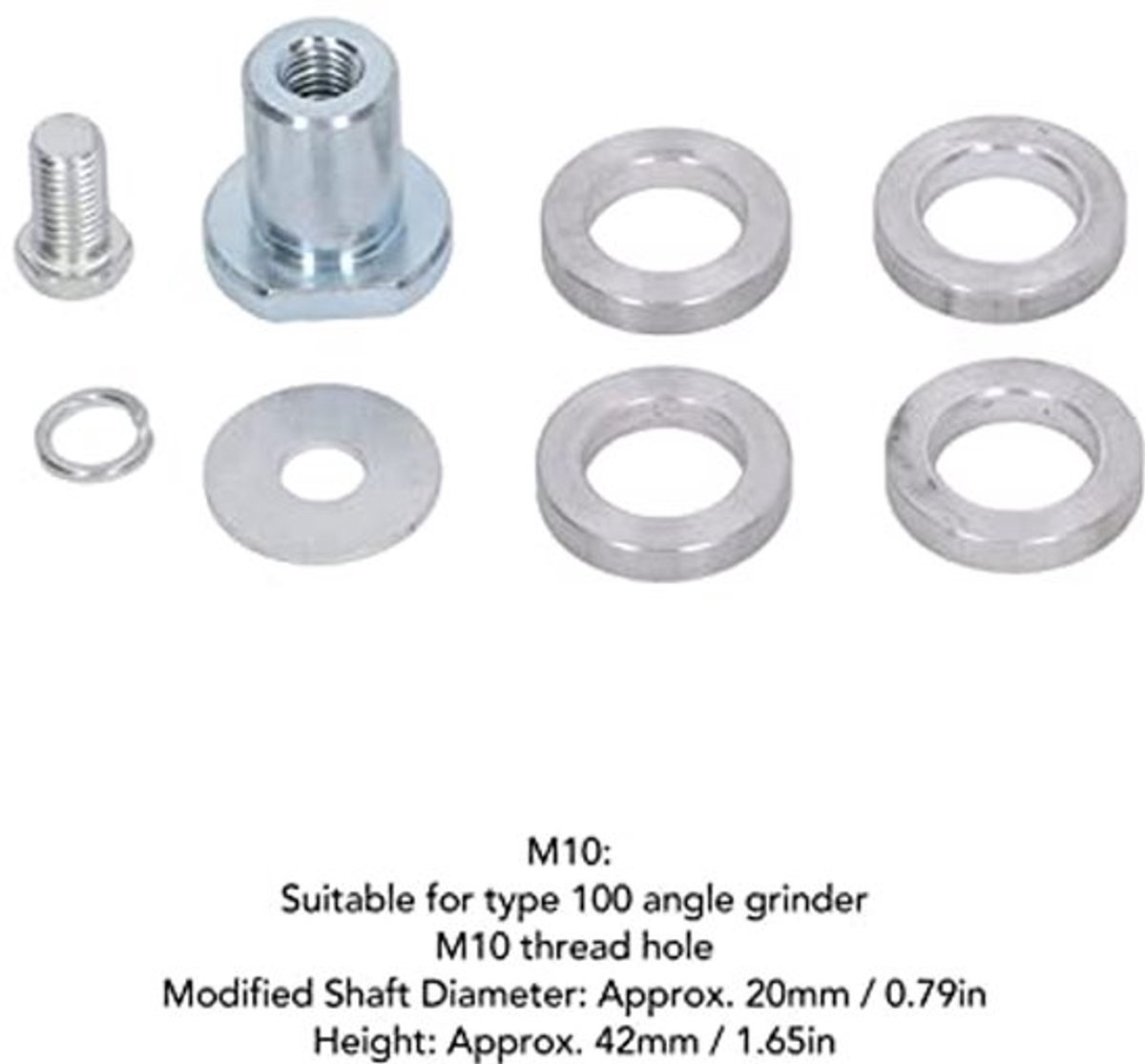 Vervangingsset voor Adapter voor Haakse Slijper Variabele Gleufgroefmachine Conversiekop voor Accessoires voor Elektrisch Gereedschap (M10)