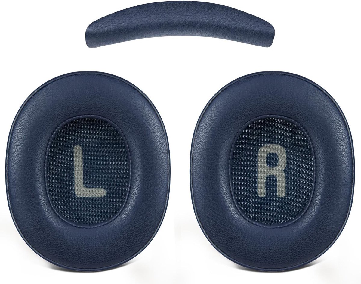 Vervangingsset voor JBL Tune 700BT/710BT/720BT/750BTNC/760NC/770NC hoofdtelefoons, oorkussens van kunstleer en hoofdband voor optimaal comfort en geluidskwaliteit