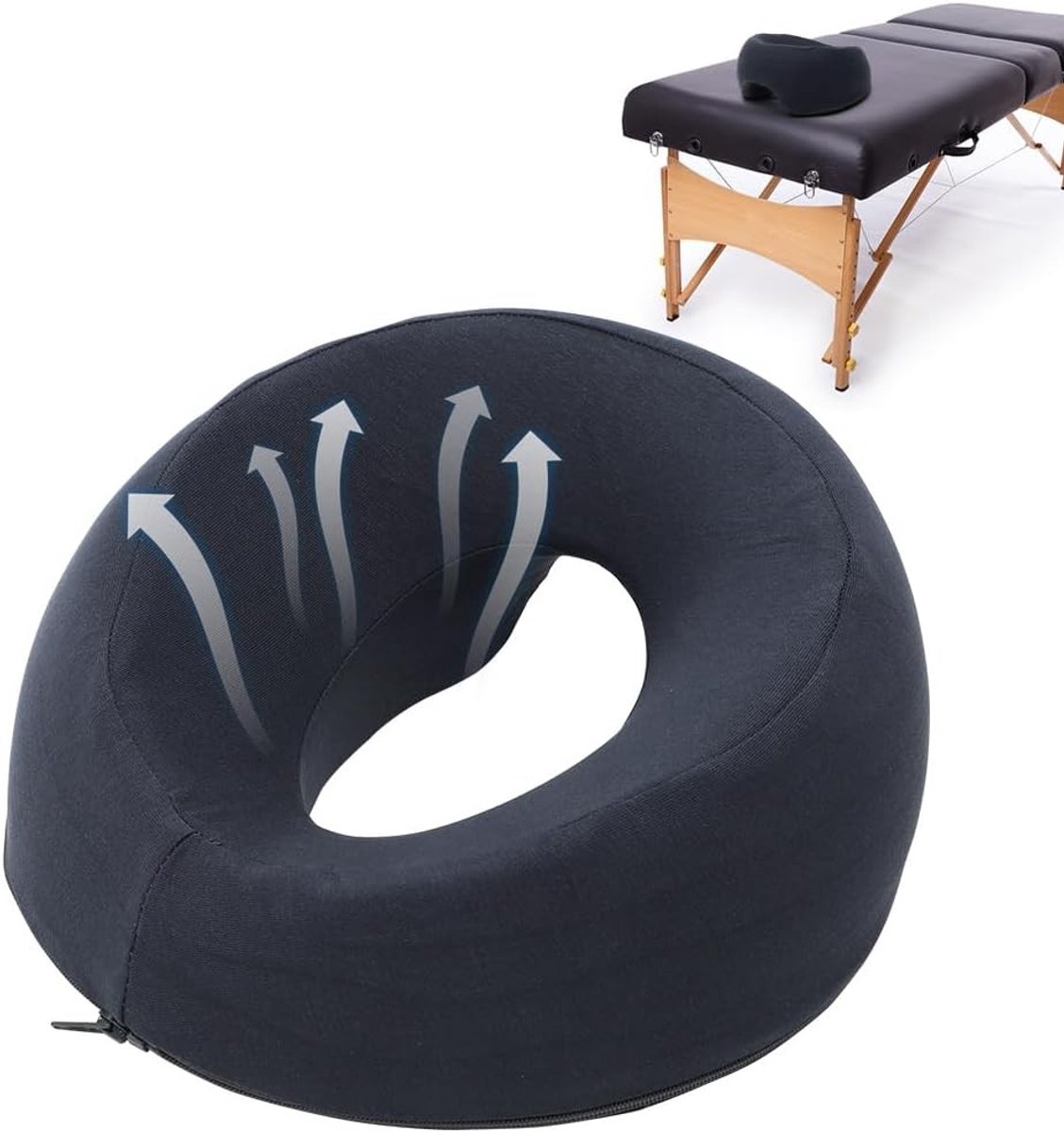 Massage Kussen voor Gezicht met Geheugenfoam, Ideaal voor Spa en Schoonheidssalons, Ontspannende Hoofdkussen voor Bed en Massagetafel