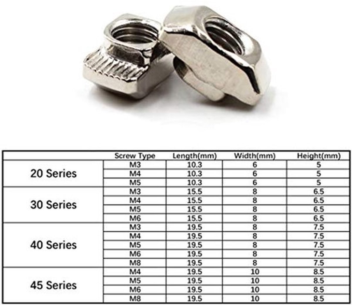 M5 30 Serie Carbon Staal T-Nut Bevestigingshamer Hoofd Aluminium Profiel Extrusie Sleuf Europese Standaard (50STUKS)