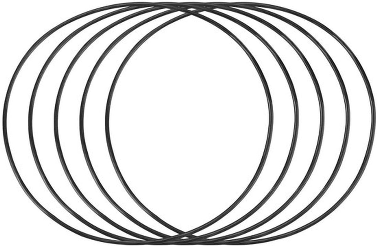 Nitril Rubber O-ringen - Metrische Afdichtingen - Lekkages Voorkomen - Hoge Temperatuurbestendigheid - 82 mm OD - Zwart