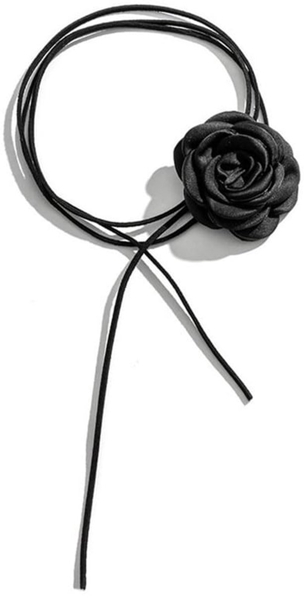 1 x Bloemenketting, Elegante Roze Bloemenketting, Gotische Stijl, Stoffen Bloemen voor Vrouwen en Meisjes, Cadeau voor Vrouwen, Verjaardag, Feest, Bruid