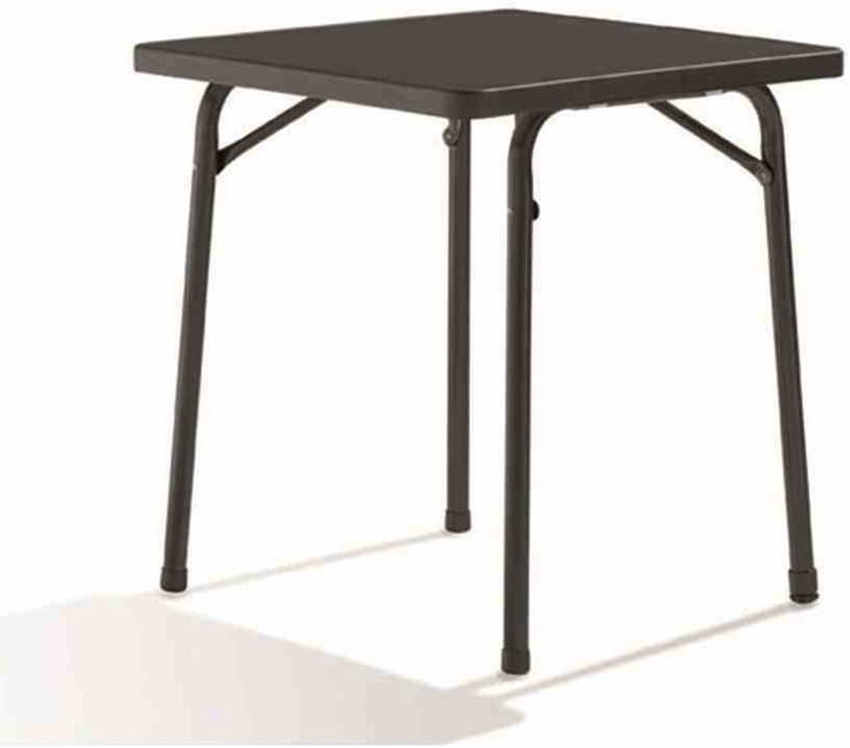 Tuin Klaptafel - Balkontafel Terrastafel - Buiten Zitten - Mecalit-Pro Plaat - 70 x 70 cm - Antraciet Grijs