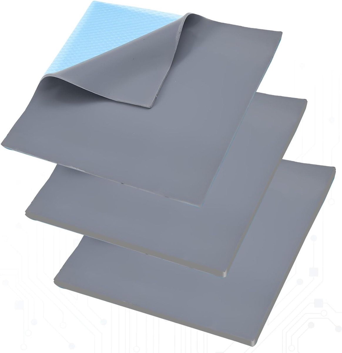 Warmtegeleidende Pads - Silicone Koelpads - Elektronica Koelen - Hoge Warmtegeleiding - 100x100mm - Blauw