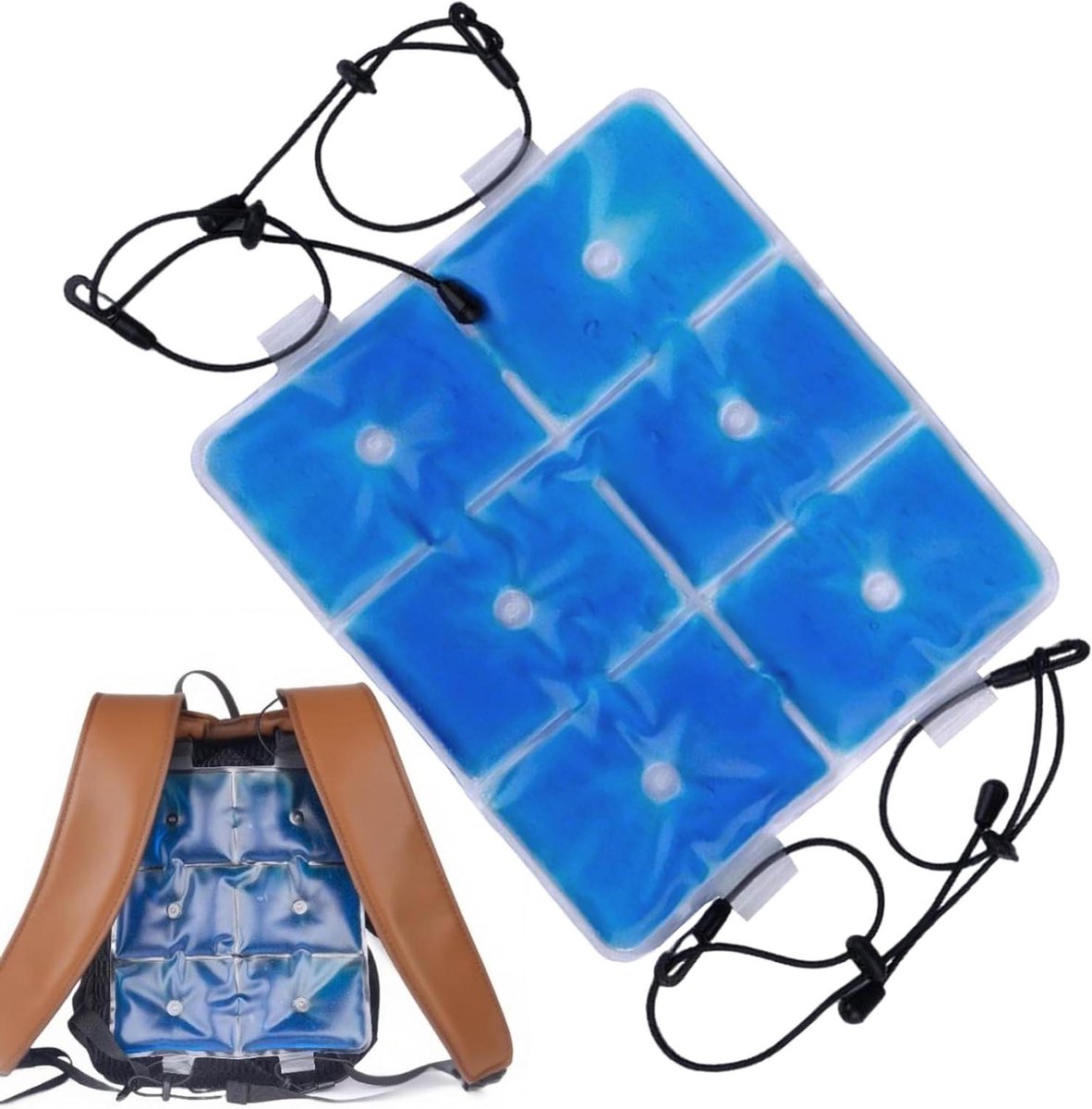 Herbruikbare Gel Pads - Koelkompressen - Dagelijks Comfort - Flexibele Gel - 25 x 22 cm - Blauw
