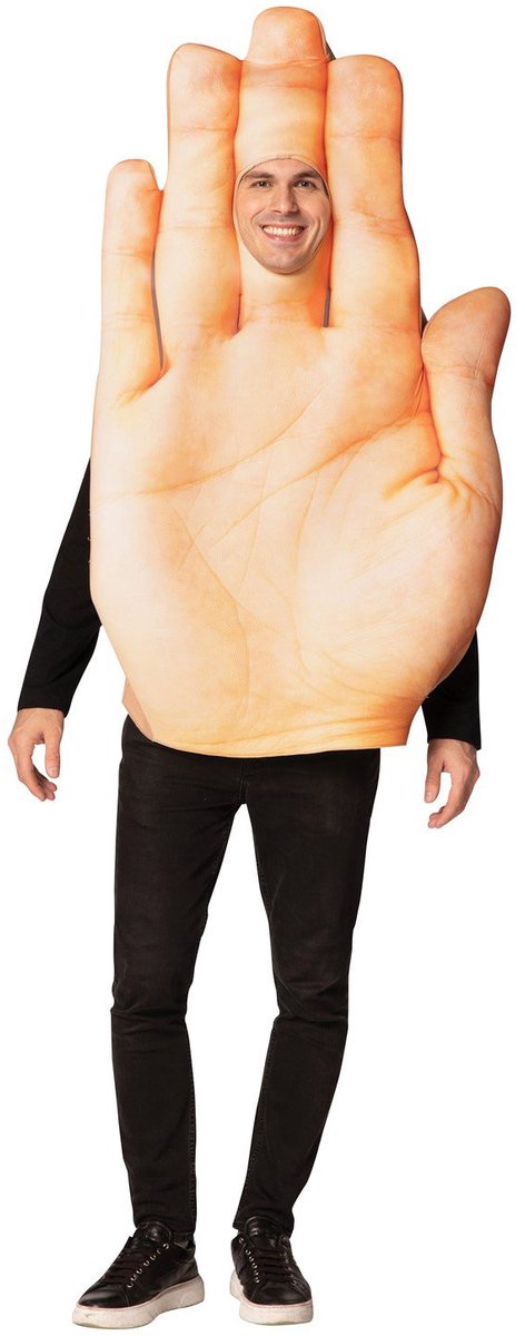 Platte Hand Kostuum