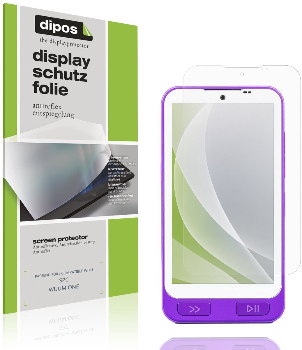 dipos – 4x Matte Beschermfolie geschikt voor SPC WUUM ONE | Krasbestendige & antireflecterende Screenprotector Ultra-Thin