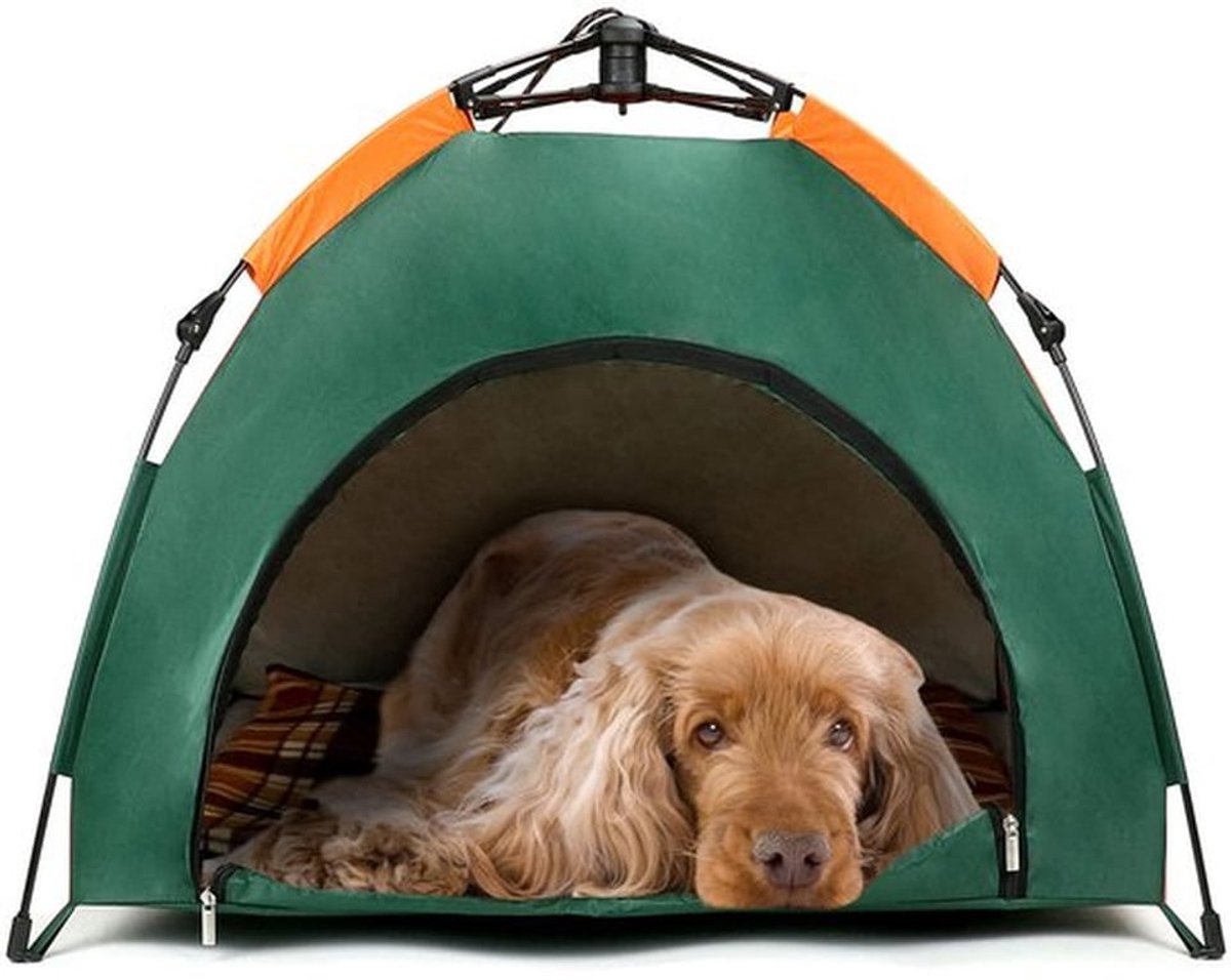 ® outdoor hondentent kattentent waterdichte opvouwbare tent met comfortabele vulling voor huisdieren, uitgeklapte afmetingen 80 x 77 x 62 cm