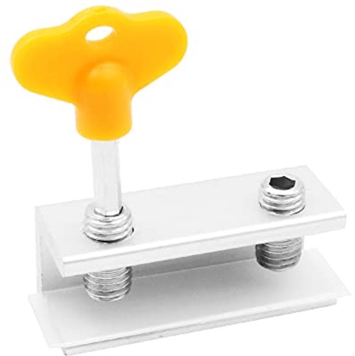 4Pack Verstelbare Schuifraamsloten Stop Aluminium Venster Deurframe Beveiligingsslot met Sleutels voor Thuiskantoor Anti-Diefstal (Dubbele Lock)