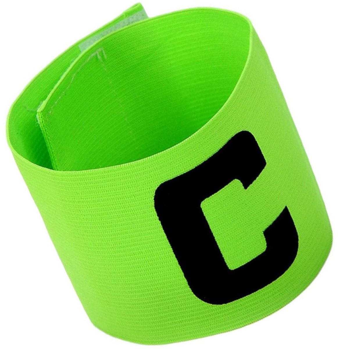 Aanvoerdersband - Captain band - Voetbal - Hockey - Armband - Aanvoerder - Voor om arm of been - Verstelbaar - Elastisch - Groen - Jonyx