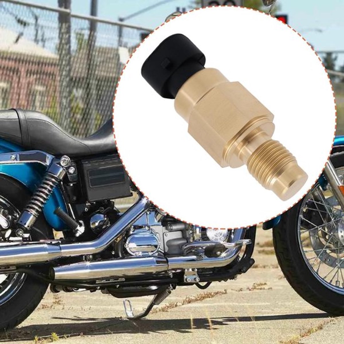 Temperatuursensor voor Harley-Davidson Big Twin - Vervangingsdeel - Compatibel - Zwart - Motorfiets - Geschikt voor - Model - 2-pins temperatuursensor vervangingsdeel - Compatibel met Harley-Davidson Big Twin 1999-2017.