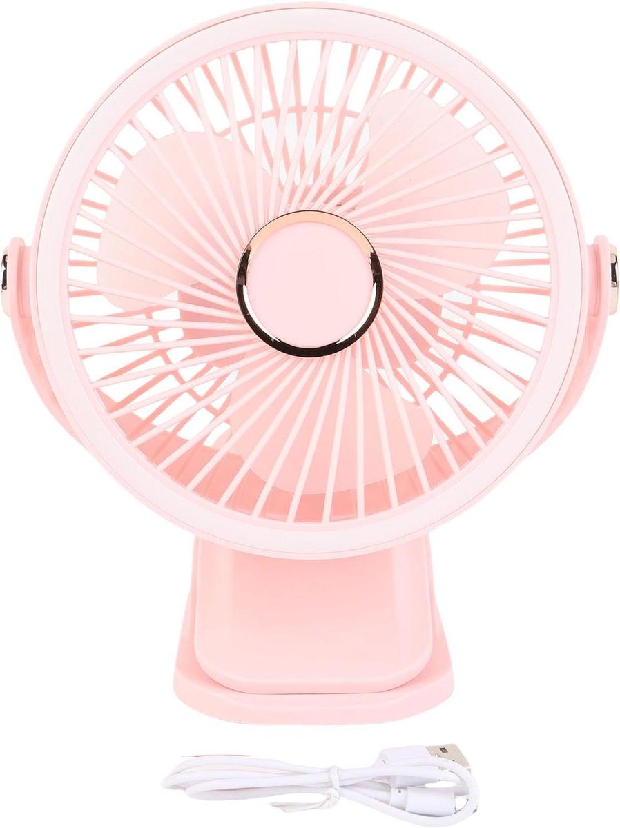 Bureau Ventilator - Klem Ventilator - Persoonlijk Comfort - 720 Graden Rotatie - 21 cm - Zwart