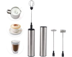 Elektrische melkopschuimer die via USB oplaadbaar is - Melk Opschuimer - Melk Opschuimer Handmatig - Zonder Stekker Zonder Stekker - Melkopschuimer Elektrisch - Melkkloppe