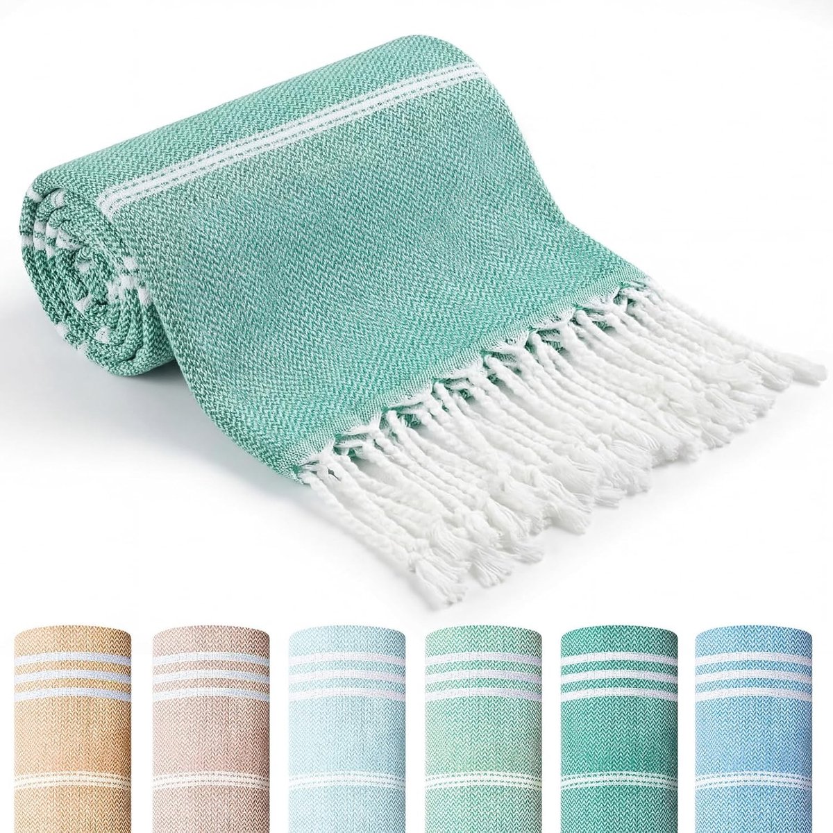 Zachte en Absorberende Strandhanddoeken voor Volwassenen - Grote Lichtgewicht Hammam Handdoek voor Yoga, Sauna en Spa (90x180cm, Morandi)