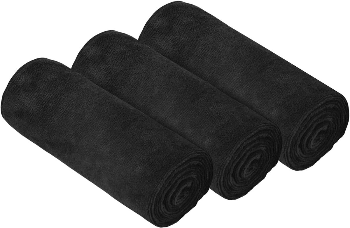 SnelShoppen - Pack van 3 Microfiber Sport Handdoeken - Zacht, Sneldrogend en Absorberend voor Yoga, Campings, Fitness en Gym - 75cm x 35cm