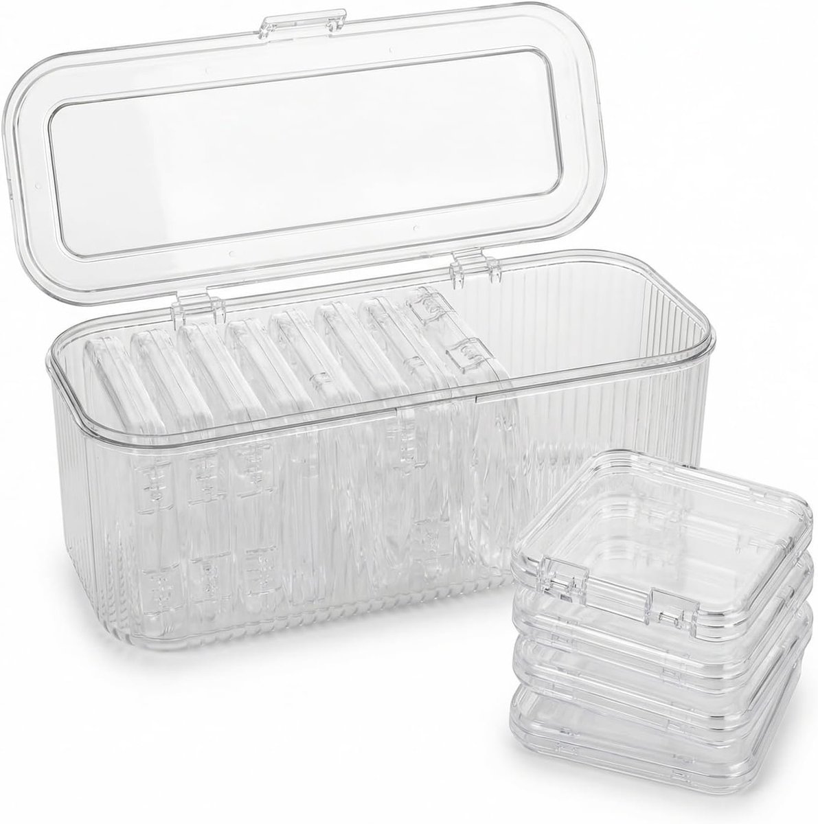 SnelShoppen - Armband-organizer Sieradendoos Transparant Kunststof 12 Dozen voor Armbanden, Halskettingen, Oorbellen, Ringen - Perfect voor Sieradenop