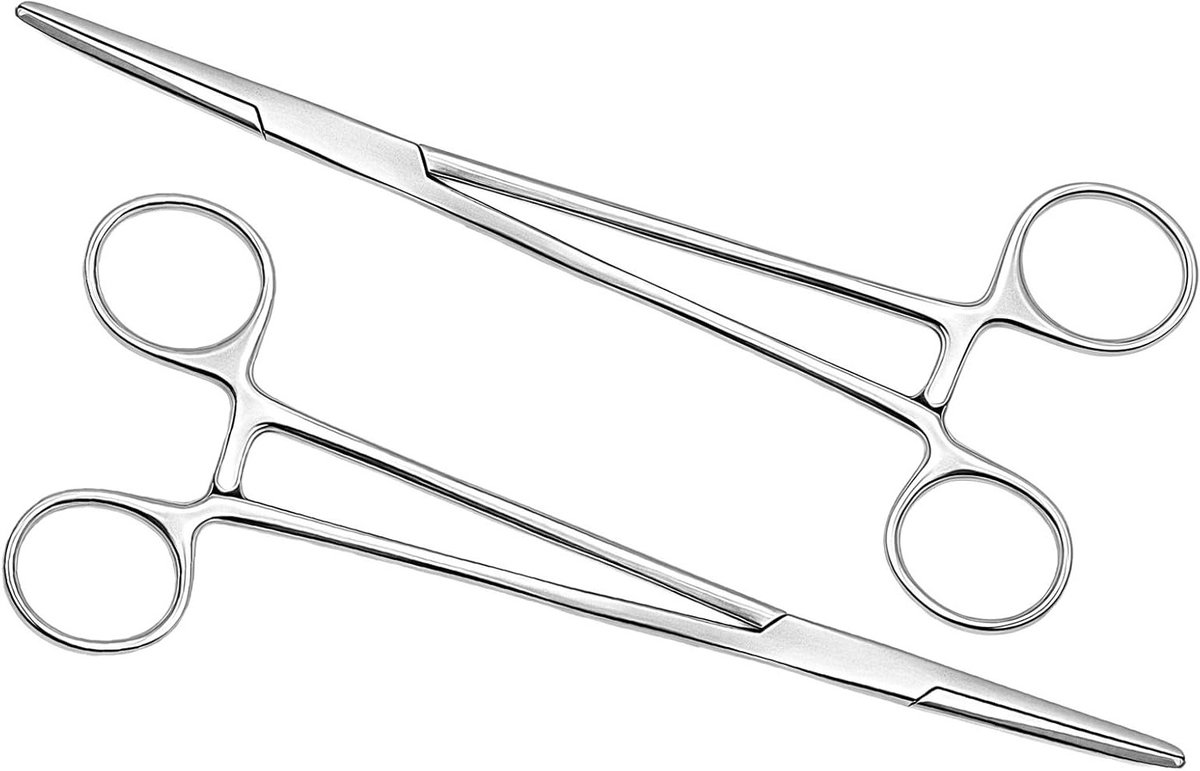 Set van 2 Piercing Tangen van 12,5 cm voor Dierenhaar, Rvs, Zaagtand Ontwerp, Geschikt voor Knutselen en Solderen