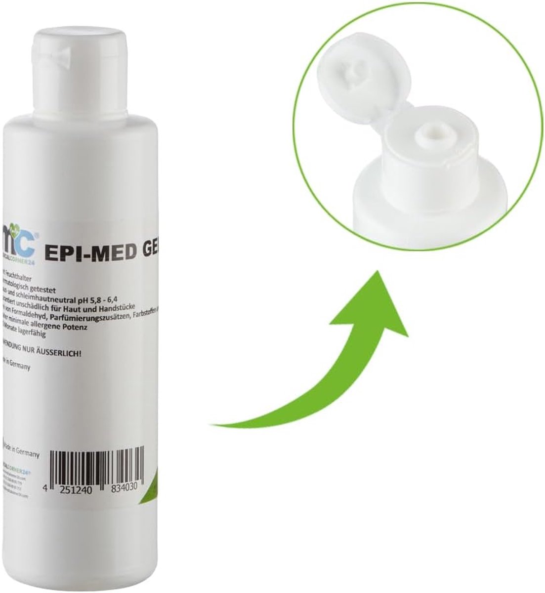 SnelShoppen - IPL Gel Epimed 250 ml - Contactgel voor Laser Ontharing - Huidvriendelijk, Vrij van Formaldehyde, Geuren en Kleurstoffen, Ideaal voor IP