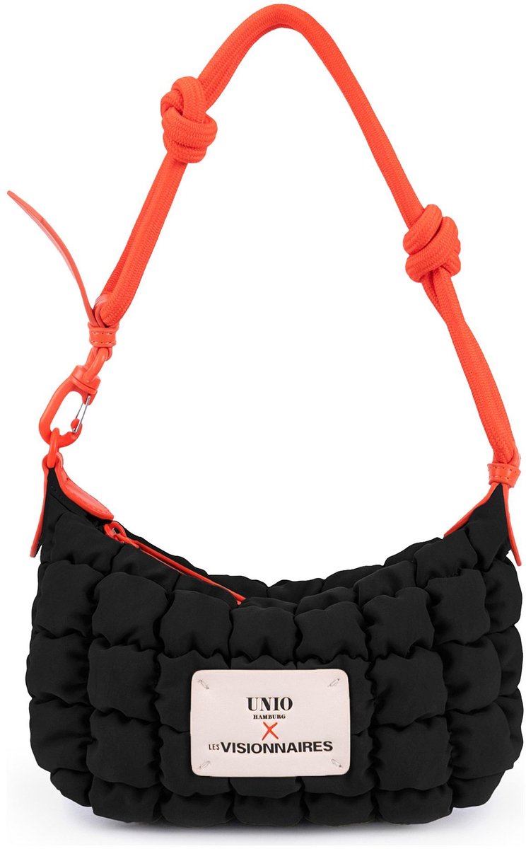 Unio Hamburg x Les Visionnaires schoudertas Bubble Unio Little Sophie Black zwart