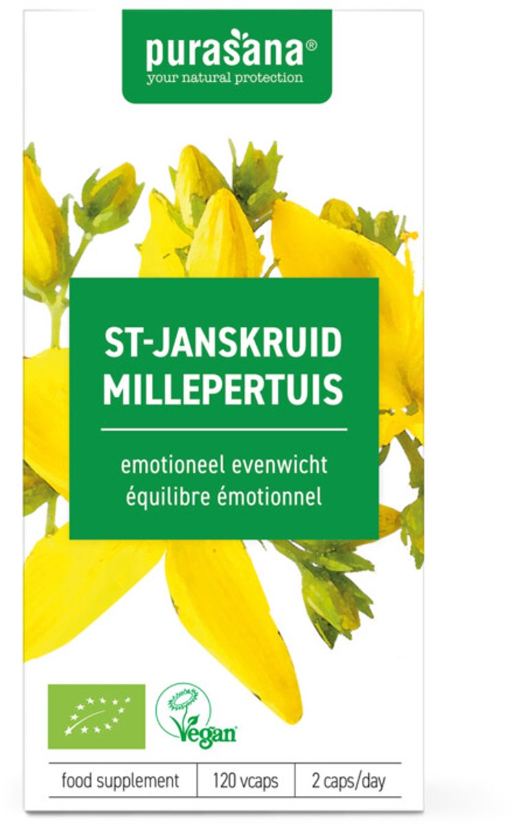 Purasana - Sint-Janskruid Bio - 2 x 120 Capsules - Voordeelverpakking