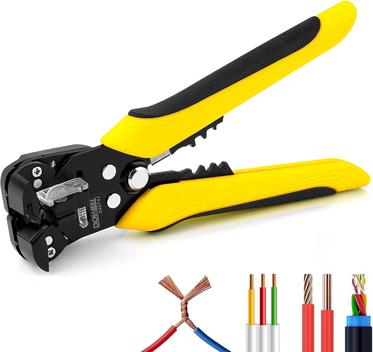 SnelShoppen - Draadstripper Automatisch 10-24 AWG, 3-in-1 Multifunctionele Tool voor Stripping, Snijden en Crimpen, Duurzaam voor Professionals en DIY