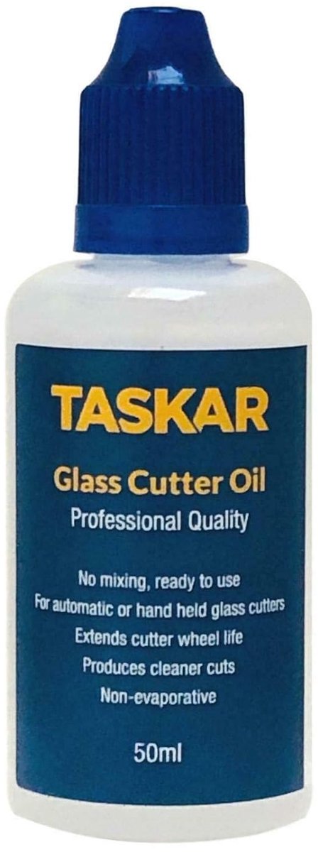 SnelShoppen - Professionele Glass Cutting Liquid 50ml - Snijolie voor Glas Snijders - Verlengde Levensduur van Snijwielen - Kindveilig - Voor Nauwkeur