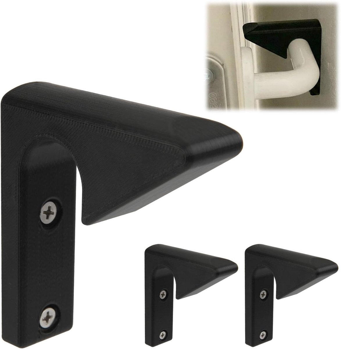 3 Stuks Deurstoppers Wandmontage voor Muurbevestiging, Boren en Schroefmontage, Veilig en Duurzaam