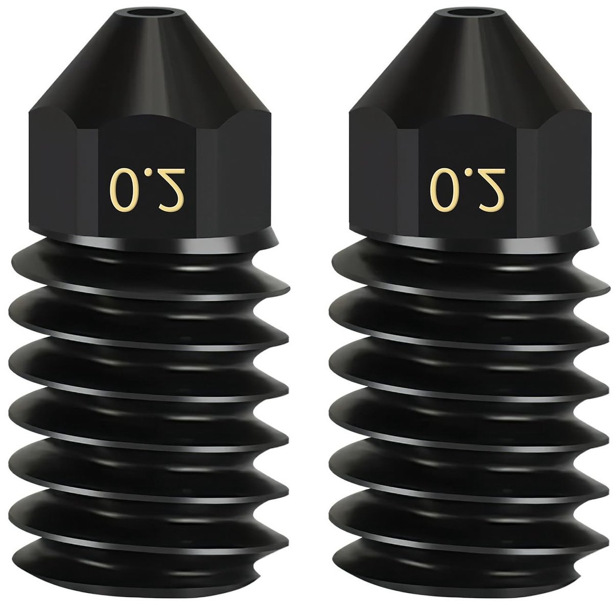 Hardened Steel Nozzles 0.2mm voor 3D Printers - Hoogtemperatuur Hotend tot 500°C, 3D Printer Onderdelen, Precisie en Duurzaamheid