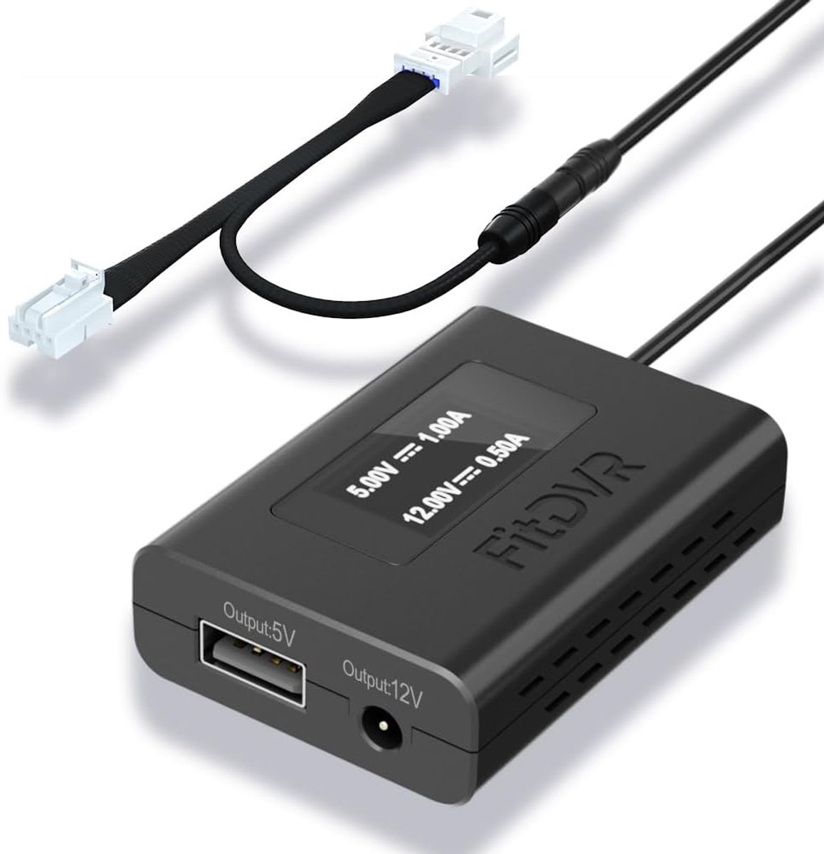 SnelShoppen - Dashcam Power Adapter 4-Pin voor Mercedes-Benz, USB Powered met LED Display, Eenvoudig te Installeren, Geschikt voor Diverse Modellen, 5
